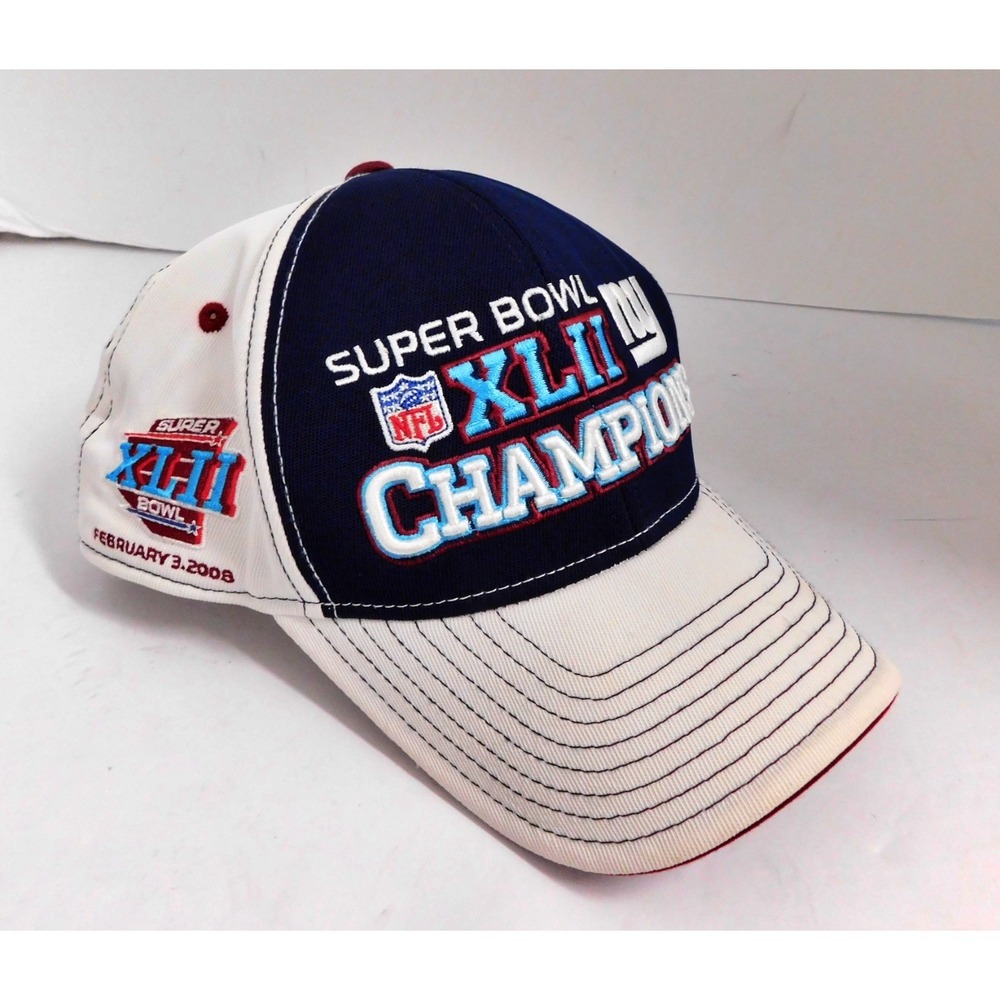 New York Giants NY Super Bowl XLII Champions Reebok NFL Cap Hat 2009 NEW